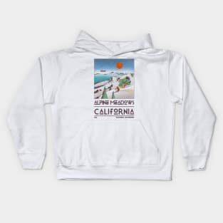 Alpine Meadows, California, USA Kids Hoodie